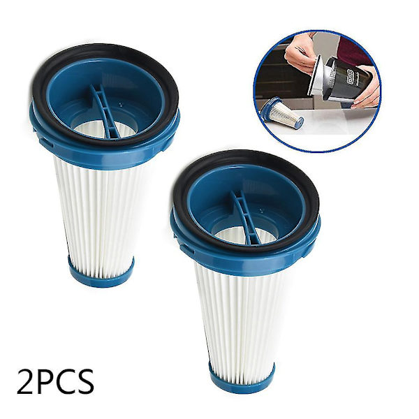 2 stk. Vakuum Udskiftning Plisseret Filter Til 2-i-1 Ledningsfri Lithium Stick Sva520 Sva420 Til Black Decker Svf11 Hepa