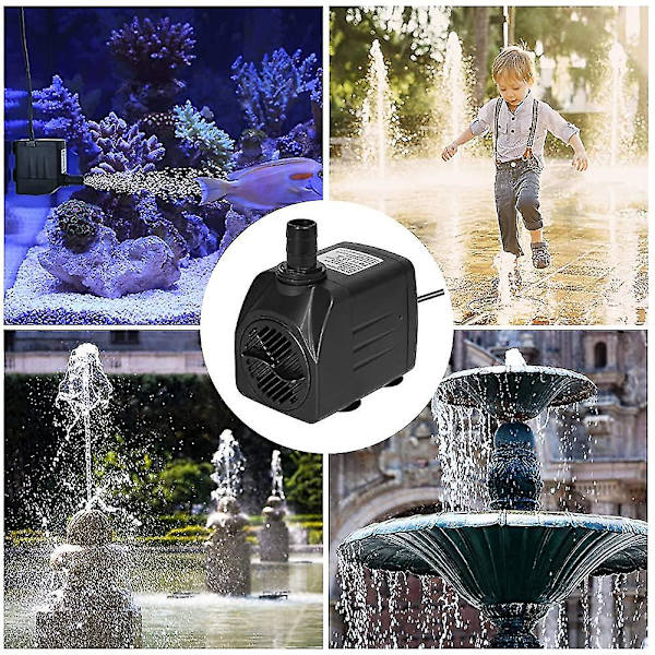 Sukeltava vesipumppu, 800l / H 16w Ultra-hiljainen säädettävä akvaariopumppu