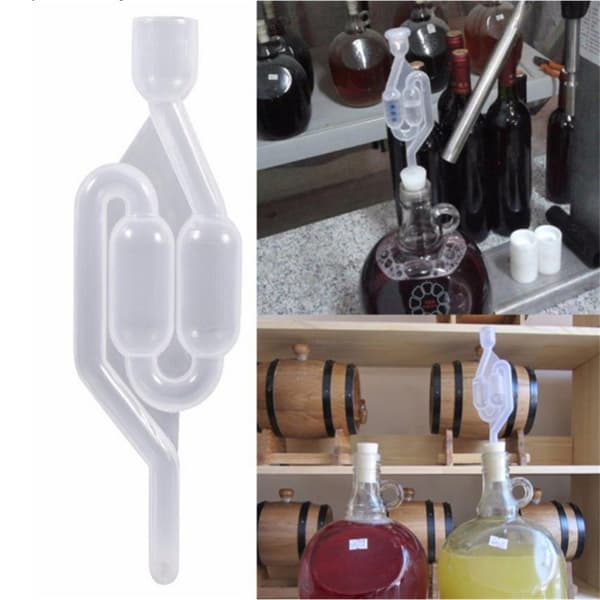 Plastbryggning envägsventil med lock, rödvin öl jäsning avgasventil