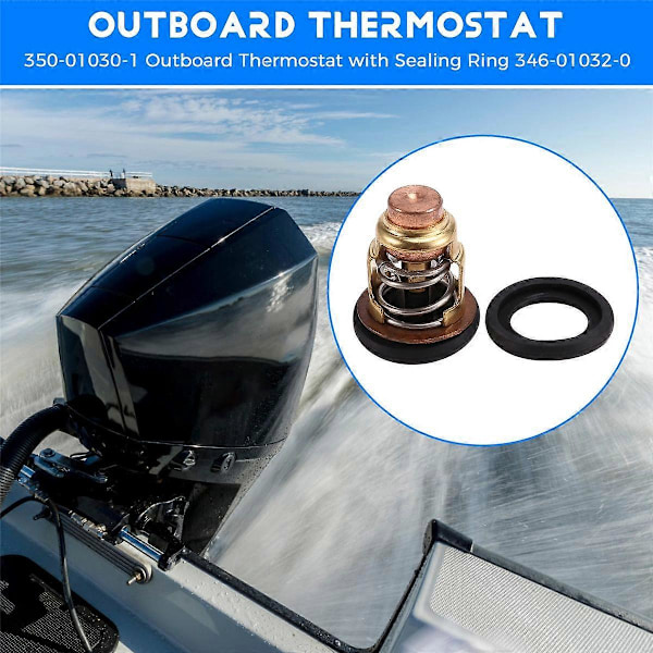 350-01030-1 Perämoottorin termostaatti tiivisterenkaalla 346-01032-0 malleihin M15D2 M18E2 M8B M9.8B M9.9D2