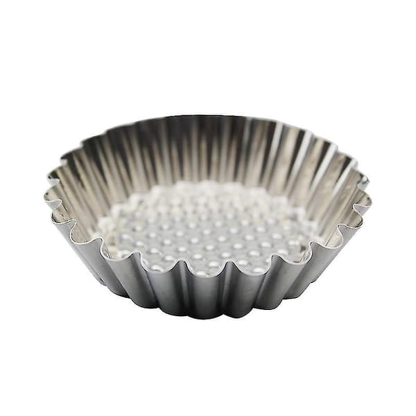 6 stk Non-stick Høy Kvalitet Rustfritt Stål Egg Tart Form
