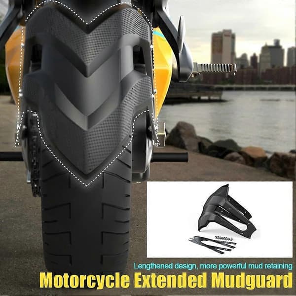 Motorsykkel Bakhjuldeksel Mudguard Universal Sprutbeskyttelse Tilbehør