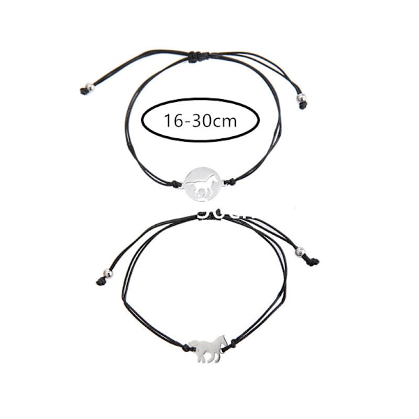 Pcs Sisters Armbånd Beste Venn Vennskap Bff Bestie Hjerte/Hest/Løvetann Matchende Langdistanse Lillefinger Løfte Armbånd Gave Til Tenåringer Wo