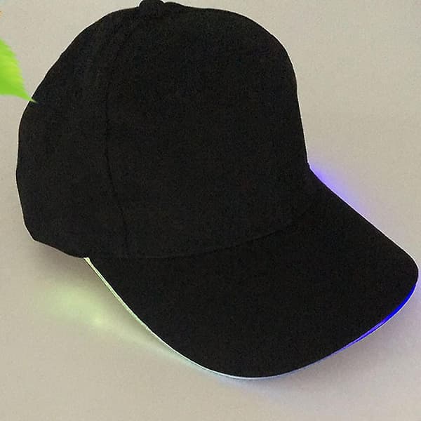 Fashion LED Lysende Baseball Kasket Bomuld Flash Glowing Hat Til Mænd Kvinder Multicolored Light