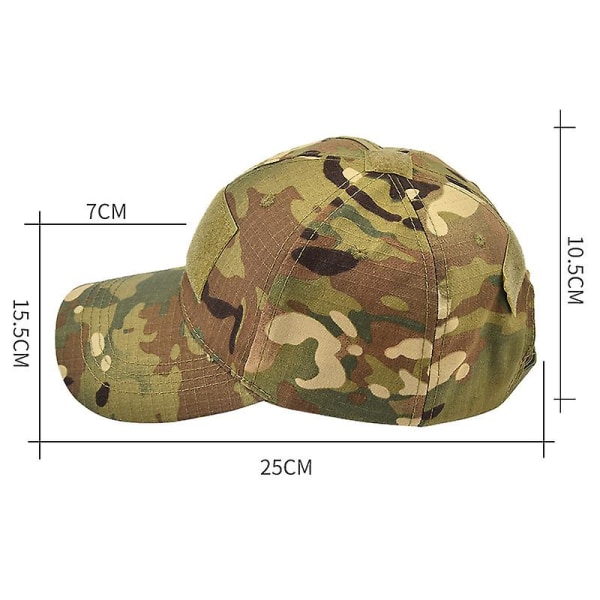 Militær Baseball Army Taktisk Kamuflasjehatt Peaked Cap