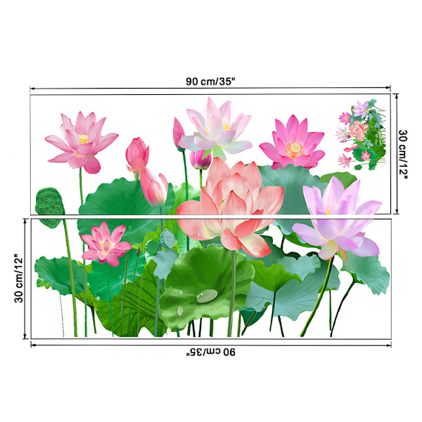 Nasturtium väggdekal vardagsrum sovrum dekoration målning stil 3