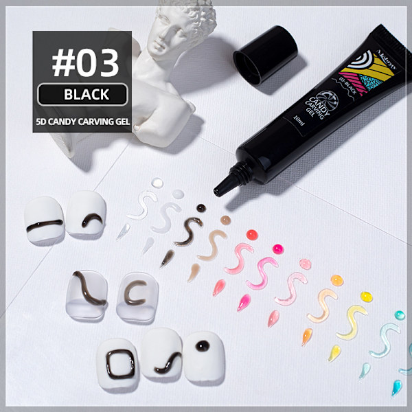 Gel nagellack 10 ml nagelkonst UV-gellack för nagelstämpelplatta 12 färger