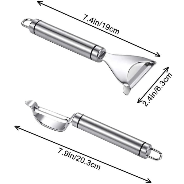 Grönskalskalare, Rostfritt stål Y-formad grönsaksskalare, Fruktskalare, Köksredskap
