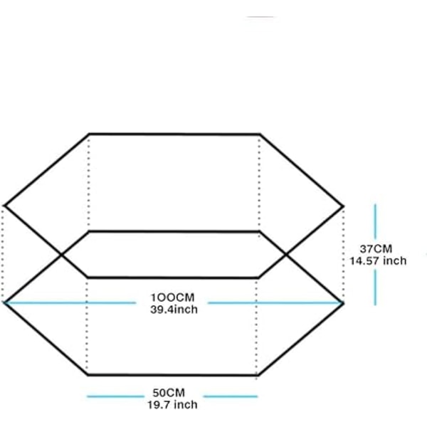 KUUQA 100CM Barnpool för barn med förvaringsväska (bollar ingår ej)