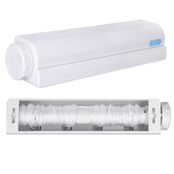 Retractable Laundry Hanger Wall Mounted Clothes Line Clothes Drying Rack Clothesline Laundry Rope Four Ropes
