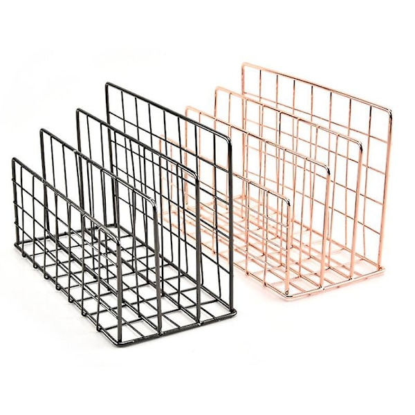 Stativ Smedejerns Bogreol Desktop Dekoration Opbevaringshylde Hylde Rose Gold