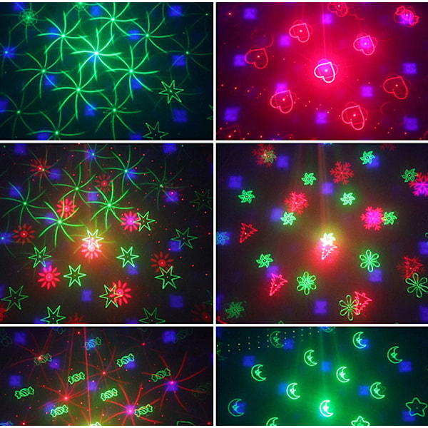 Disco stjernehimmel vandmønster magisk kugle laser flash stjernehimmel projektionslampe dansebordslampe
