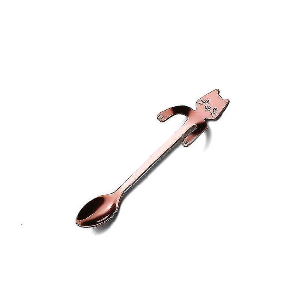 11,5 cm rustfritt stål katteskjesett servise Kjøkkentilbehør Rose gold