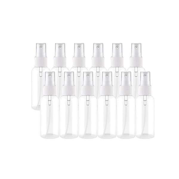 12 st sprayflaskor, transparenta tomma fina dimsprayflaskor i plast, små påfyllningsbara vätskebehållare 15ml