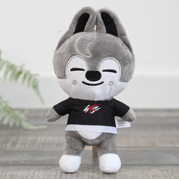 1 stk. 20cm Stray Kids Skzoo plys bamse legetøj tegneserie anime bamse Felix Chan Hyunjin fans, Wolf Chan