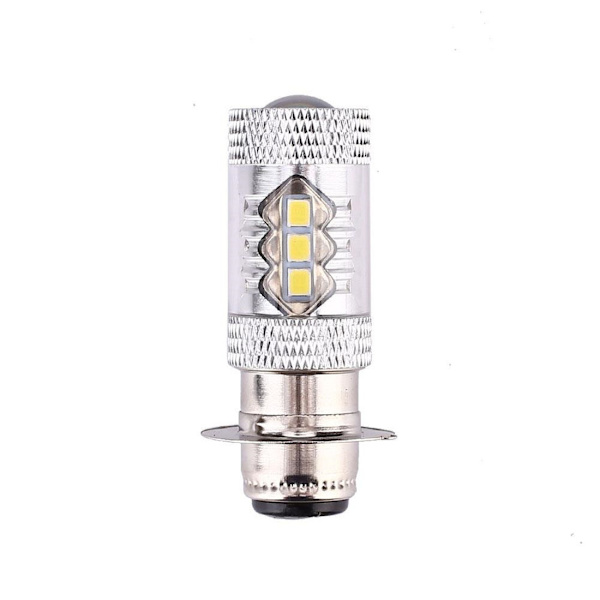 2 kpl moottoripyörän LED-ajovaloa H6 80W 16 lediä sumuvalo PX15D BA20D moottoripyörän ajovalo