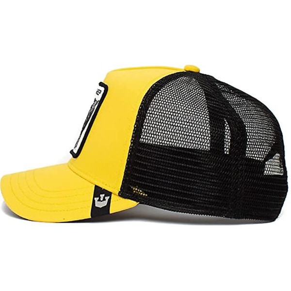 Truckerkeps för män - Mesh Baseball Snapback Cap - The Farm, Gul