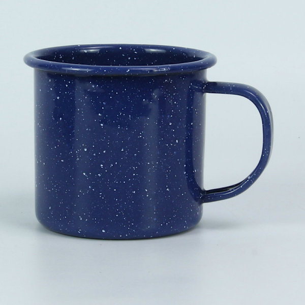12 oz emaljmugg blå