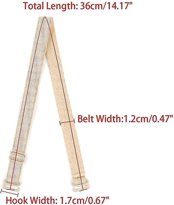Justerbare skulderstropper til bh'er til kvinder - Elastisk skulderbælte - Erstatning