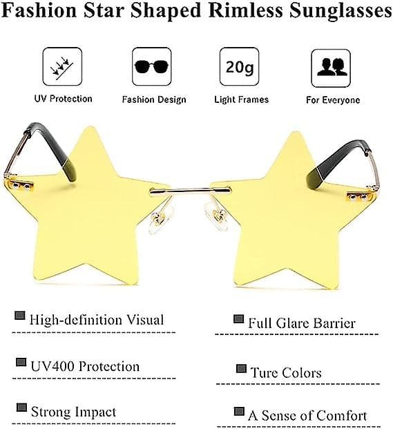 Solbriller til kvinder Oversized Cute Rimless Eyewear Luxury Trending Sun