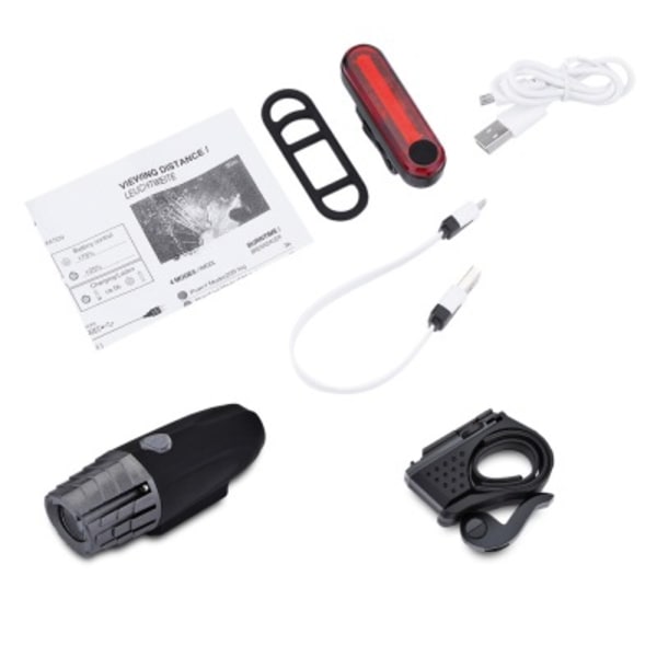 2256 cykel forlygte advarselslys mountainbike forlygte 320 lumen forlygte samling