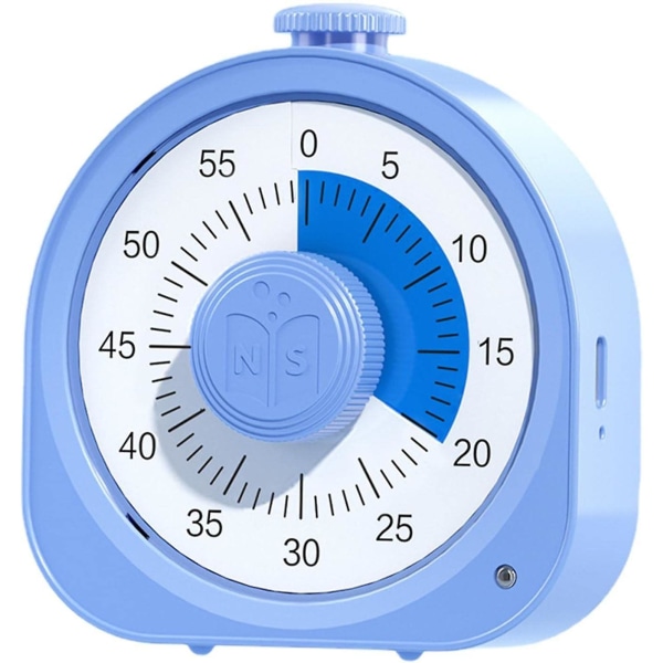 Visuell timer - Dual Use 60 minuters nedräkningstimer Skrivbordstimerklocka - Visuell timerinlärningsverktyg för barns skrivbord, kontor och möten