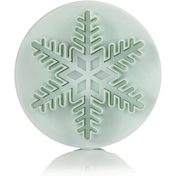 2 sett med 3 stk julekakeform Snow Bottle Mold for dekorering av fondantkaker sukkerpasta Fine Snowflakes