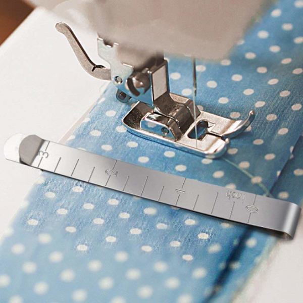 Syklämmor Set med 5 rostfria fållklämmor 3\" Mätning Quilting Linjal för Wonder Clips, Fästning och Markering Tillbehör