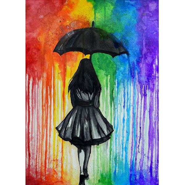 5d timanttimaalaus DIY-sarjat täysi pora timanttitaidekirjonta maalaus kodin seinäkoristeluun, 30 x 40 cm Girl