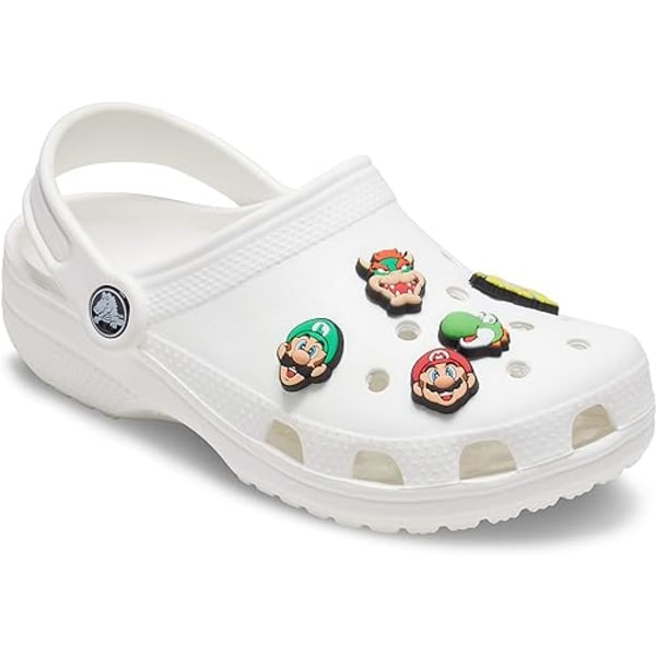 Crocs Pack of 5 Jibbitz Customize your Crocs with the Jibbitz One-Size Super Marie Mario Mario shoes flower hole buckle