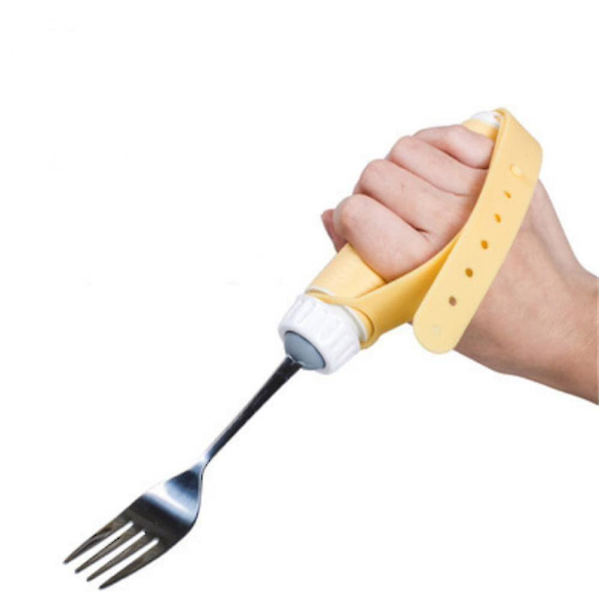 Arthritis Ældre Parkinson Voksne Børn Bestik Ske &amp; Silikone Skridsikker Design Fork