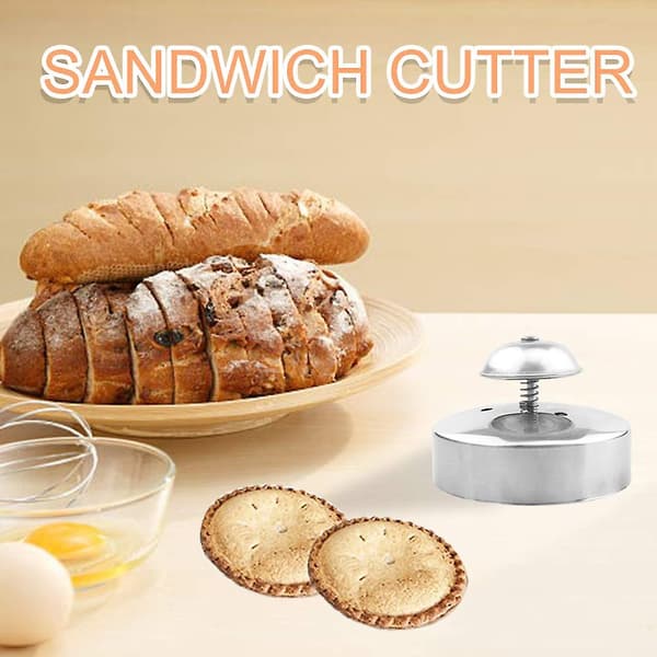 Rustfritt stål sandwich-kutter og -forsegler, DIY sandwich-dekruster sikkerhetsmateriale Bento-boks sandwich-kutter for barn