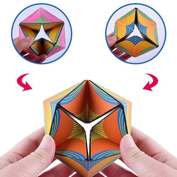 Infinity Flip Changeable Magic Cube Pussel Anti Stress Leksaker Present 2