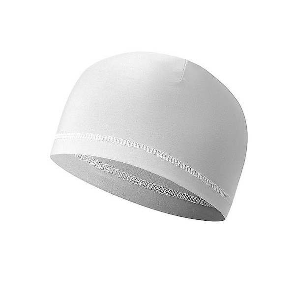 Udendørs Sports Riding Turban Åndbar Og Svedabsorberende Motorcykel Inderfoer Cap Vindskærm Riding Cap White