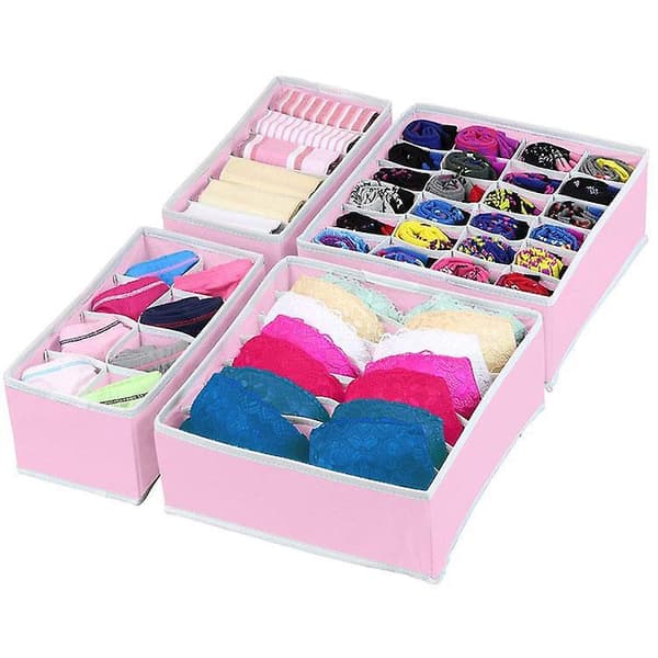 Underwear Storage Box, Foldable Wardrobe Storage Box Drawer Storage Box For Underwear, Bras, Socks