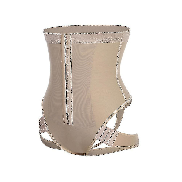 Cuff Tummy Trainer Kvinnlig Exceptionell Shapewear 2-i-1 Hög Midja Höftlyftande Byxor Skin Color M