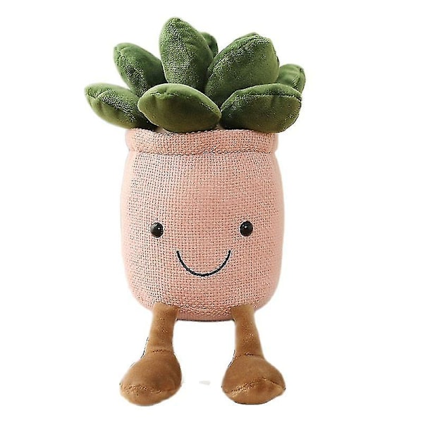 Livagtige sukkulent planter plys udstoppede ornamenter potteplanter pude gave boligindretning Blue