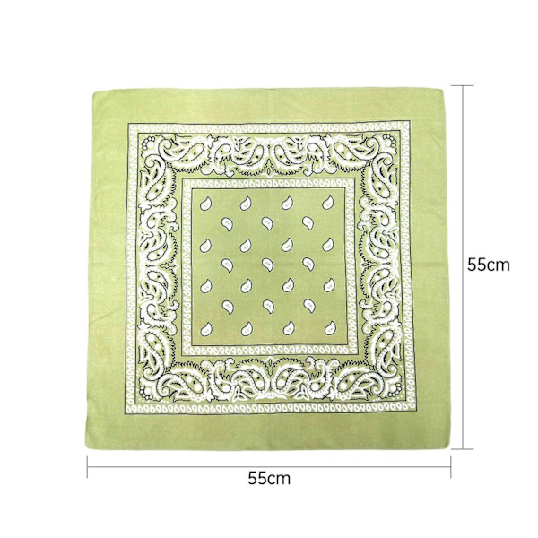 Unisex Firkantede Paisley Bandanas Hip Hop Fashion Stof Ride Maske Pandebånd Til Kvinder Piger Sport Hårbånd Tørklæder