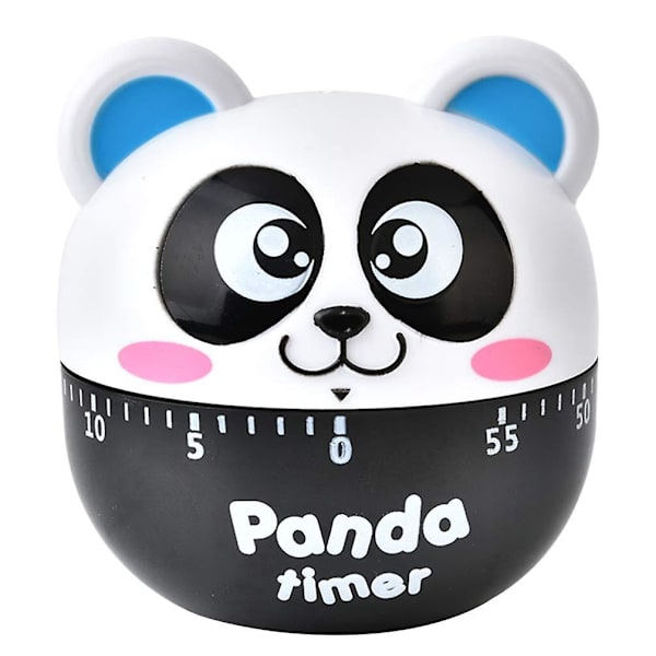 Kjøkken egg timer søt klasserom timer panda formet mekanisk kjøkken baking matlaging timer påminnelse 60 minutter Blue