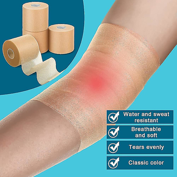 4 stk. skumunderlag atletisk skum tap sports pre-wrap atletisk tape