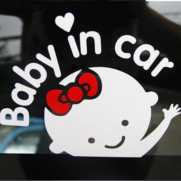 (4-pack) Baby on Board Fluga, Fotspår, Bilsticker