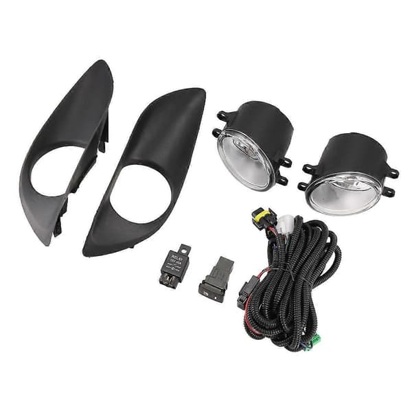 1 Sett Frontfanger Tåkelys Monteringssett Ledningsnett for Yaris HTCHBCK Vitz 2007-2011 Dagslys