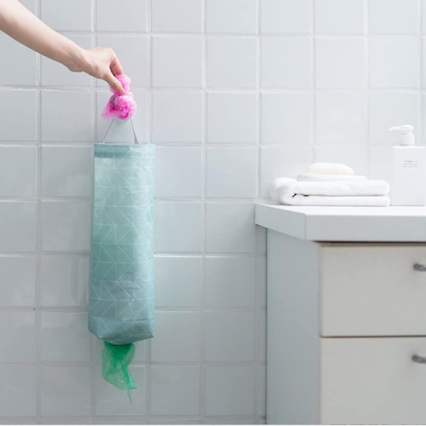 2 stk. Plastposeholder Vanntett Veggmontert Bærepose