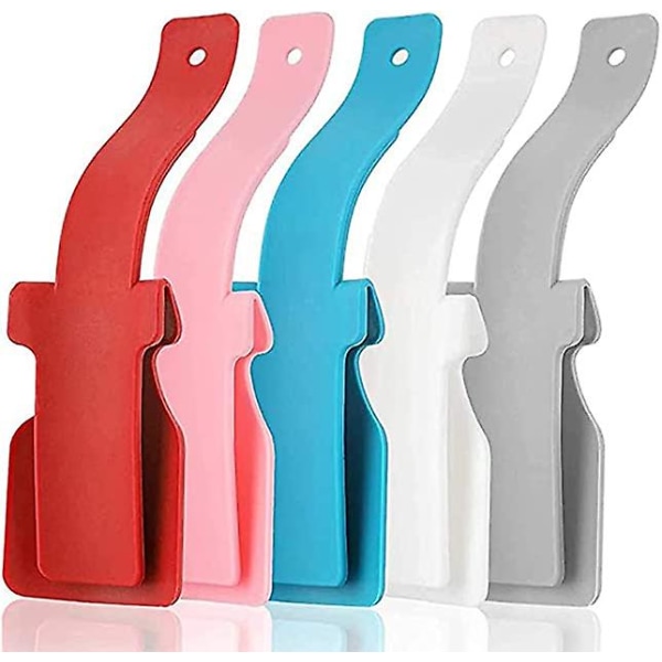 Skohorn, 4-delad Lazy Footwear, Bärbar skohorn, Unisex skohorn, Lämplig för vuxna män och kvinnor, Gravida kvinnor, Äldre, Barn. red