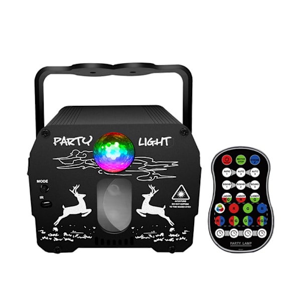 Disco stjernehimmel vandmønster magisk kugle laser flash stjernehimmel projektionslampe dansebordslampe