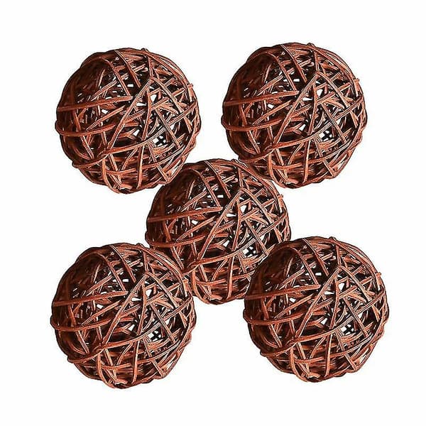 10 st 5 cm rottingbollar bordsdekoration bröllopsfest Brown