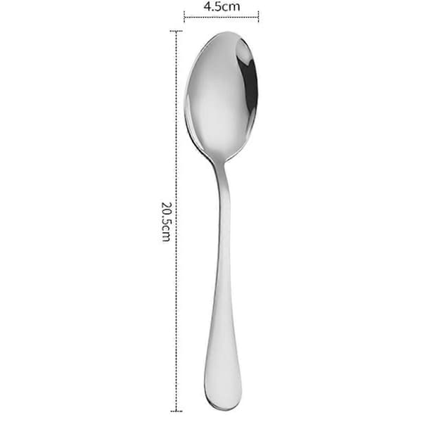 Rustfri stål ske 20cm ske fortykket ske
