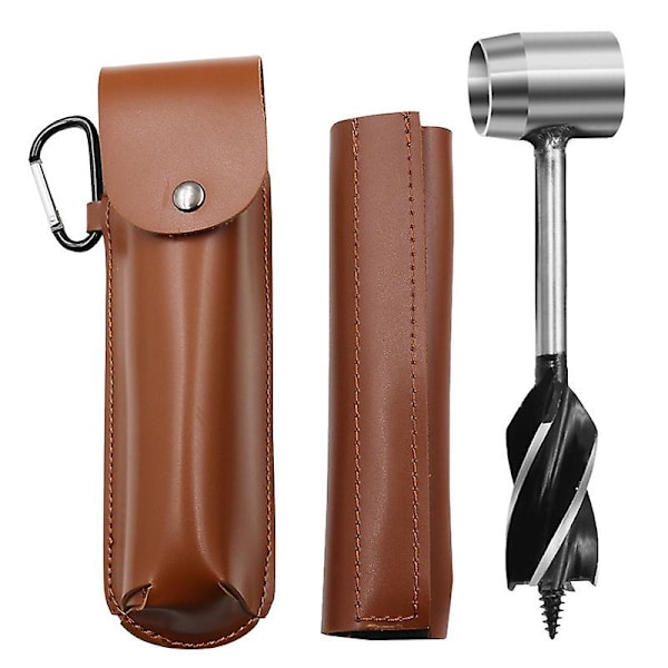 Survival Settlers Tool Bushcraft Håndbor Auger Nøkkel - Bushcraft Utstyr Og Utstyr Trebor Peg Og Manuell Hullmaker Multitool For Camping, Bushcraf Brown