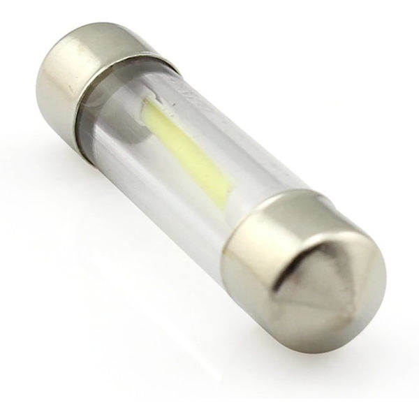 4 kpl (41 mm), LED-auton sisävalopolttimo, 41 mm, 12 V 360 astetta, COB-hehkulankapolttimo, lämmin valkoinen 3000 K, auton lukuvalopolttimoihin