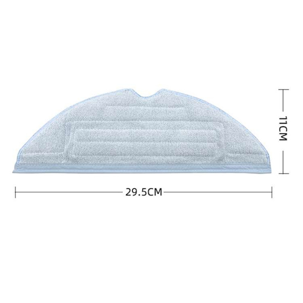 1 stk. Roborock S7 / S7 maxv / S7 maxv ultra / S7 pro ultra ikke-originalt tilbehør moppeklud, vibrerende moppe reservedele